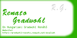 renato gradwohl business card