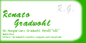 renato gradwohl business card